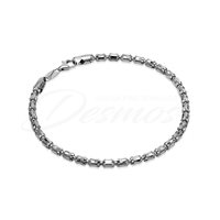 Bracciale Desmos in Argento BARREL CRYSTAL 4 GM 19,5